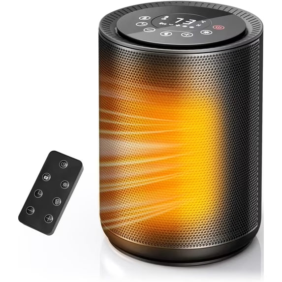 Havato Space Heater, Portable Electric Heaters for Indoor Use with Thermostat , Black