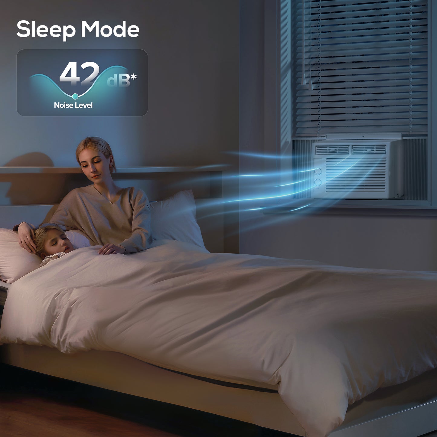 LHRIVER Window Air Conditioners 5000BTU, 150 Sq. Ft, 2 in 1, White