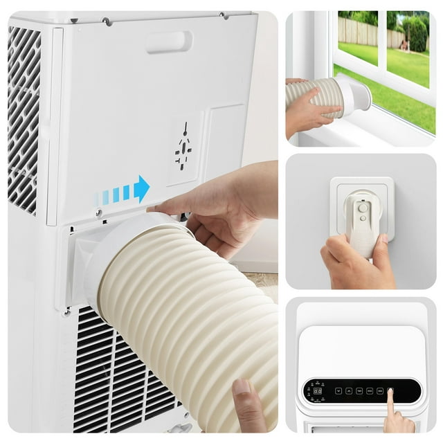 Havato Portable Air Conditioner, 5000BTU (8000BTU ASHRAE) Cools 200Sq.ft w/Remote, Dehumidifier & Fan