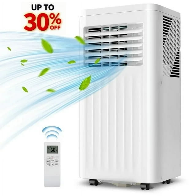 Havato 6000BTU (10000 BTU ASHRAE) Portable Air Conditioner, 3-in-1 with Dehumidifier/Fan/Cool, Cools 400Sq.ft,Remote Control,White