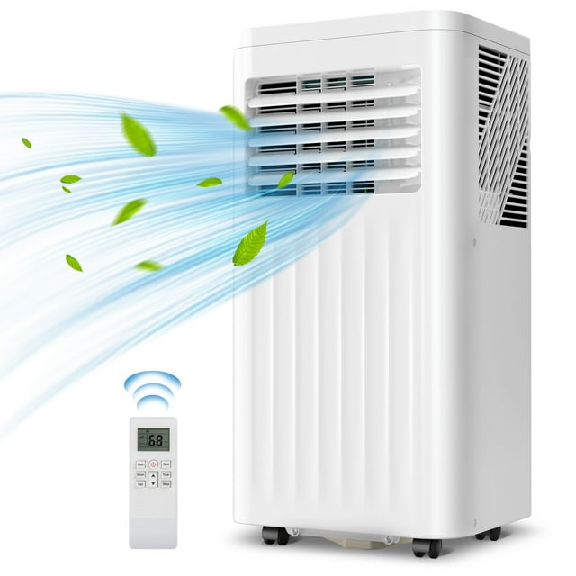 Havato Portable Air Conditioner, 10000BTU(ASHRAE) Cools 300Sq.ft w/Remote, Dehumidifier & Fan