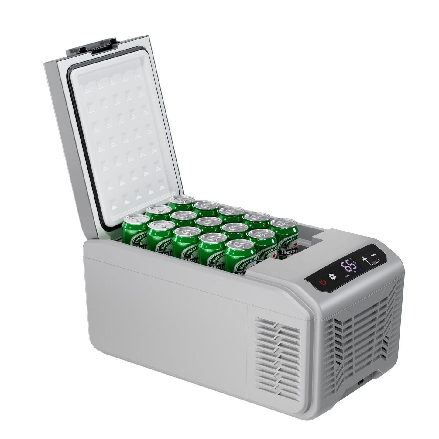 LHRIVER LHRIVER 12V 19QT(18L) Car Refrigerator, Portable Electric Cooler RV Fridge DC/AC, -4℉~68℉, Mini Fridge for Camping, Travel, Truck, Home, Fishing, RV