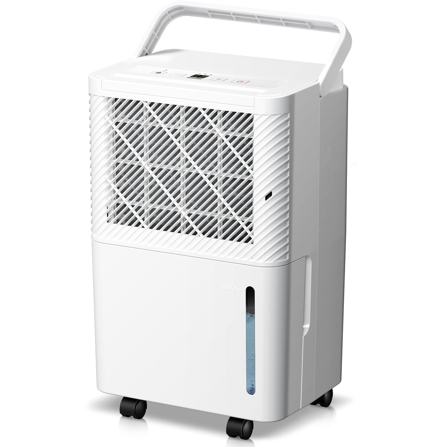 LHRIVER 22 Pint Dehumidifiers with Drain Hose, 24H Timer, Portable Design with Handle for Bathroom and Bedroom