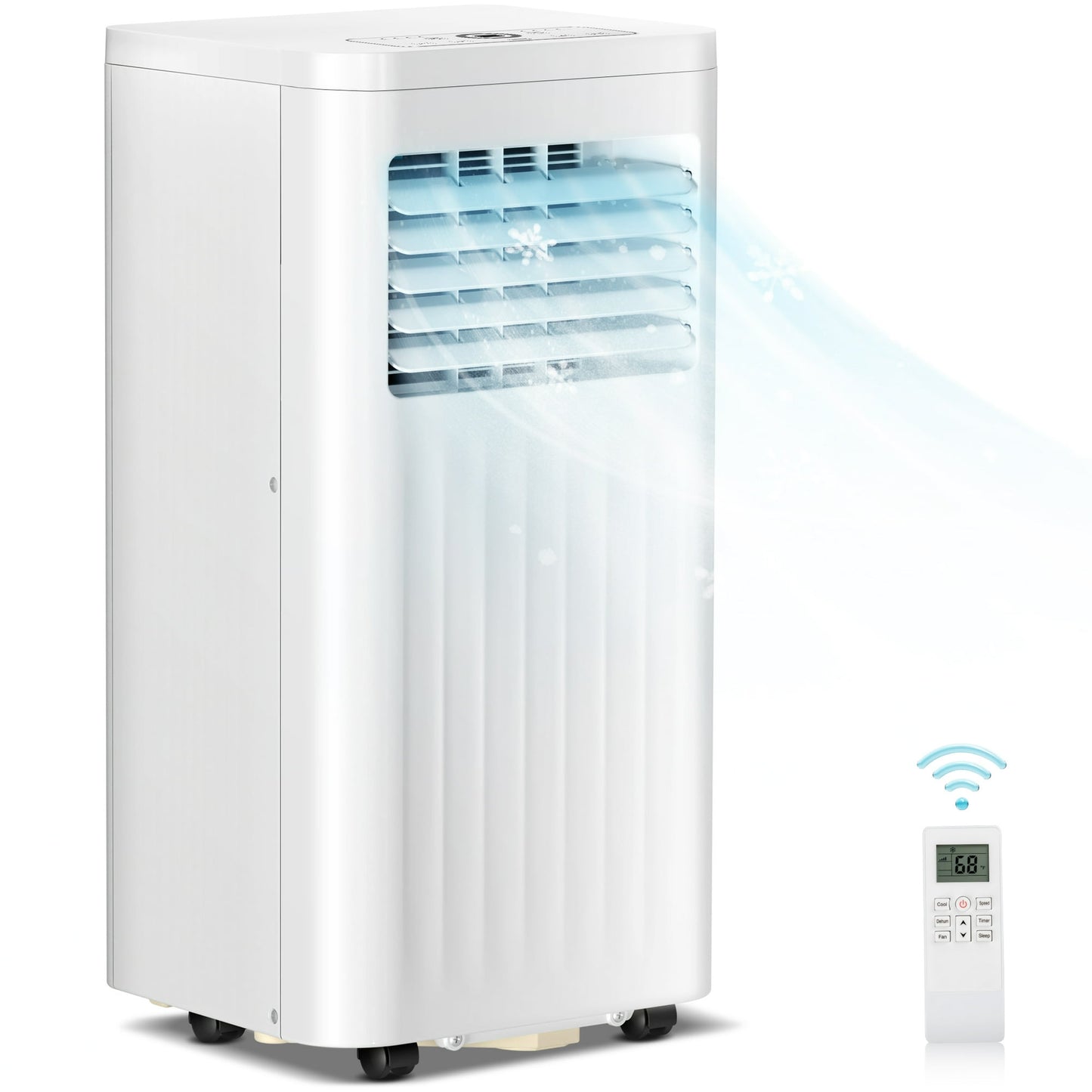 LHRIVER Portable Air Conditioner with Window Kits 6000BTU (10000 BTU ASHRAE), Dehumidifier, 2 Fan Speeds, AC unit