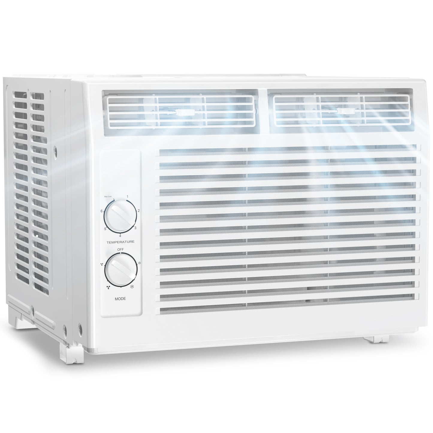LHRIVER Window Air Conditioners 5000BTU, 150 Sq. Ft, 2 in 1, White
