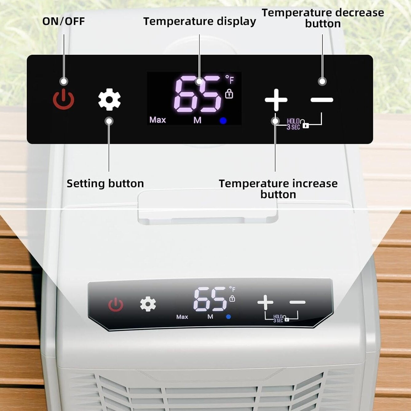 LHRIVER LHRIVER 12V 19QT(18L) Car Refrigerator, Portable Electric Cooler RV Fridge DC/AC, -4℉~68℉, Mini Fridge for Camping, Travel, Truck, Home, Fishing, RV