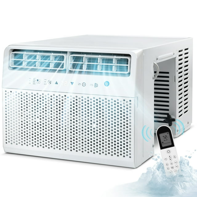 Havato U-Shape Window Air Conditioner 12000 BTU Ashrae 115 Volt with Remote Control, 6 Modes and 3 Fan Modes, 24 Hour Timer, 550 Sq.Ft