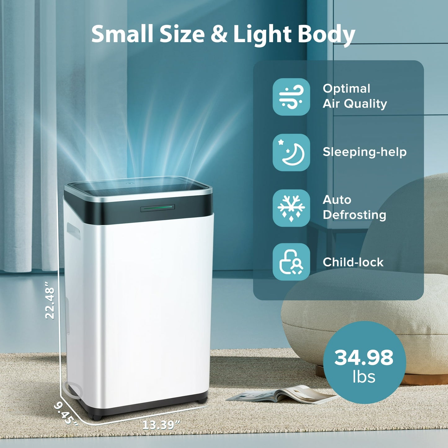 LHRIVER 45 pt 3000 ft Dehumidifiers