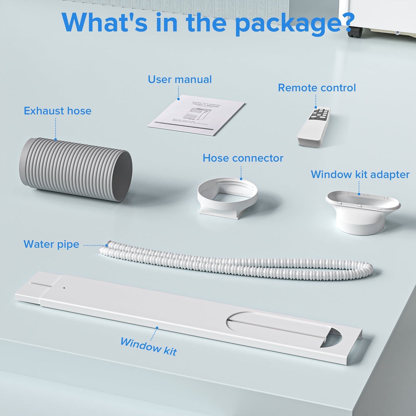 Havato 6,000BTU (10,000 BTU ASHARE) Portable Air Conditioner with Remote Control, Cools up to 350sq. ft, 24H Timer, 4-in-1, Bedroom/Office/Home/Dorm-White