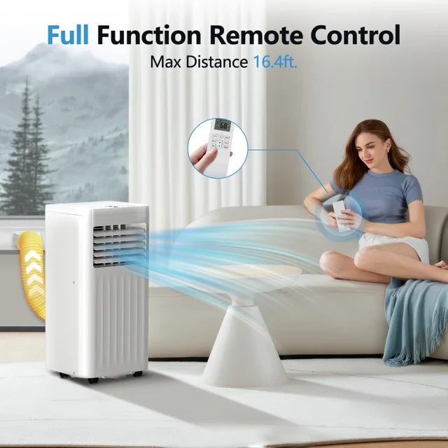 Havato 6000BTU (10000 ASHRAE) Portable Air Conditioner, Covers up to 250 Sq. Ft.,3 in 1 AC with 24-Hour Timer