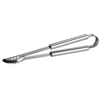 LHRIVER Stainless Steel BBQ Grill Tools Set with Storage Bag, 3 Pieces Include Tong, Spatula, Cleaning Brush