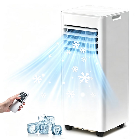 Havato Portable Air Conditioner 8000BTU , Covers up to 350 Sq. Ft., 4-IN-1 Ac Units With Remote , 24-Hour Timer