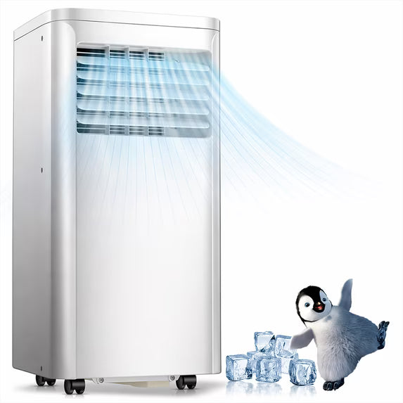 Havato Portable Air Conditioners 8,000 Btu, Quiet Portable Cooling AC Up to 350 Sq.Ft. , 3-1 AC Unit with Remote 24H Timer ,White