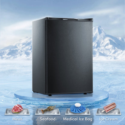 Havato 3.0Cu.ft Black Mini Freezer, Compact and Efficient, 7-Speed Temperature Control, Energy Saving and Low Noise, Black