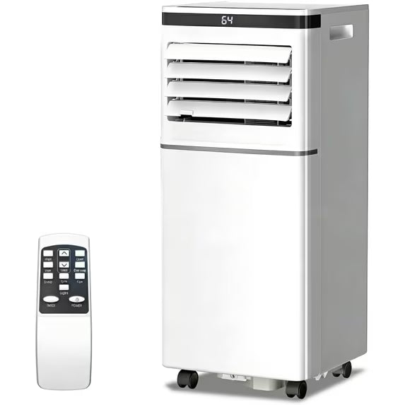 Havato 5,000 BTU (8,000 BTU ASHARE) Portable Air Conditioner, 4 in 1 portable AC Unict with 24-Hour Time for home Up to350 Sq.Ft, White