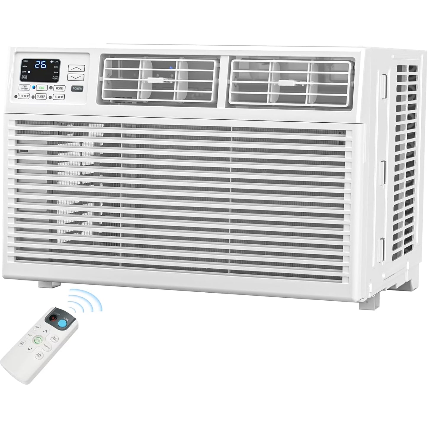 Havato 12,000 BTU U Shaped Window Air Conditioner with WiFi & Remote, 24H Timer, Cools Up to 500 sq. ft., 6 Modes, Sleep Mode, Ultra Quiet, Energy Efficient for Bedroom, Room, Office