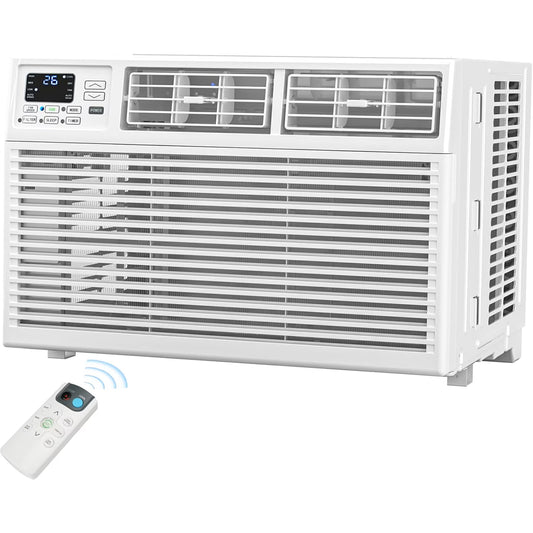 Havato 12,000 BTU U Shaped Window Air Conditioner with WiFi & Remote, 24H Timer, Cools Up to 500 sq. ft., 6 Modes, Sleep Mode, Ultra Quiet, Energy Efficient for Bedroom, Room, Office