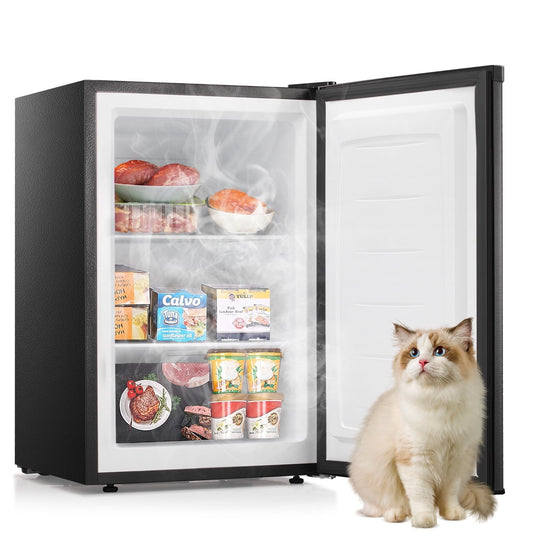 Havato 3.0Cu.ft Black Mini Freezer, Compact and Efficient, 7-Speed Temperature Control, Energy Saving and Low Noise, Black