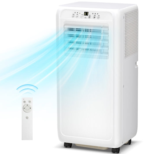 Havato 8000 BTU Portable Air Conditioner with Dehumidifier/Fan/Cooler, Cooling 250 Sq.ft, Remote Control, White