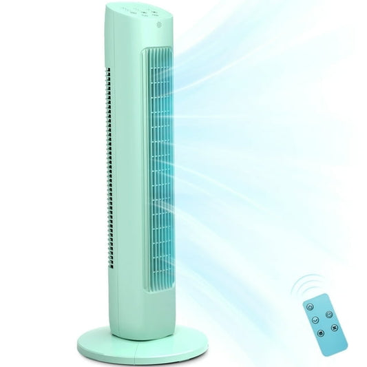 Havato Portable Independent Tower Fan, 360° Oscillating Fans, 3 Speeds, 15H Timer, 3-in-1 Fan Modes, Green