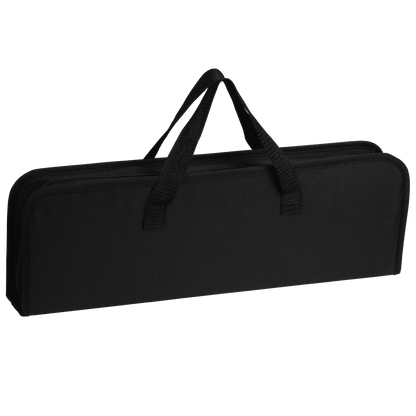 LHRIVER Stainless Steel BBQ Grill Tools Set with Storage Bag, 3 Pieces Include Tong, Spatula, Cleaning Brush