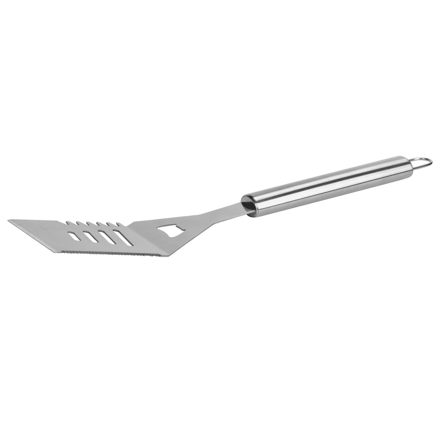 LHRIVER Stainless Steel BBQ Grill Tools Set with Storage Bag, 3 Pieces Include Tong, Spatula, Cleaning Brush